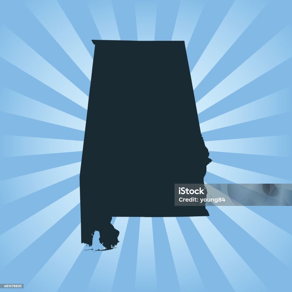 Alabama Karte Stock Vektor Art und mehr Bilder von Alabama Alabama