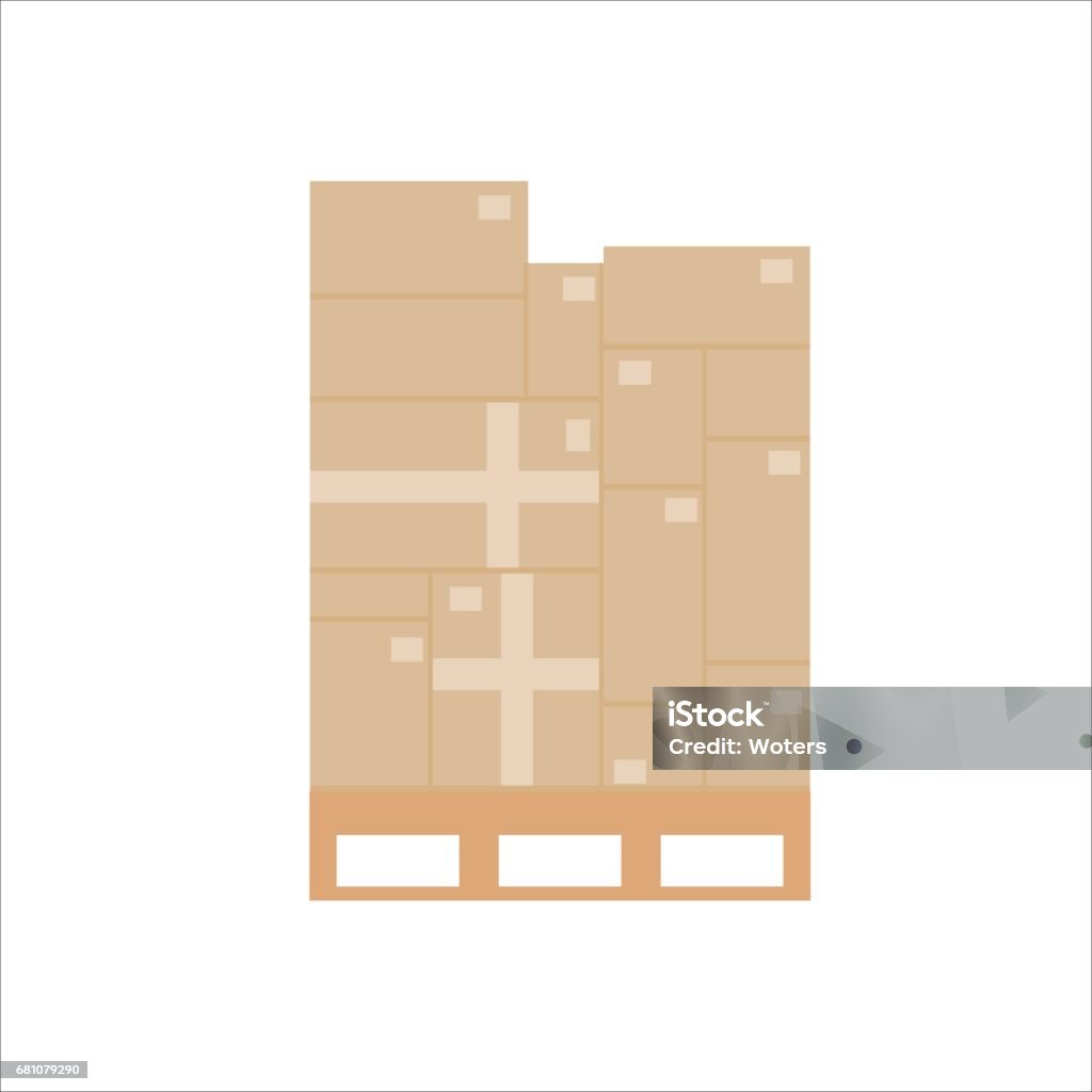 Cardboard boxes Box - Container stock vector