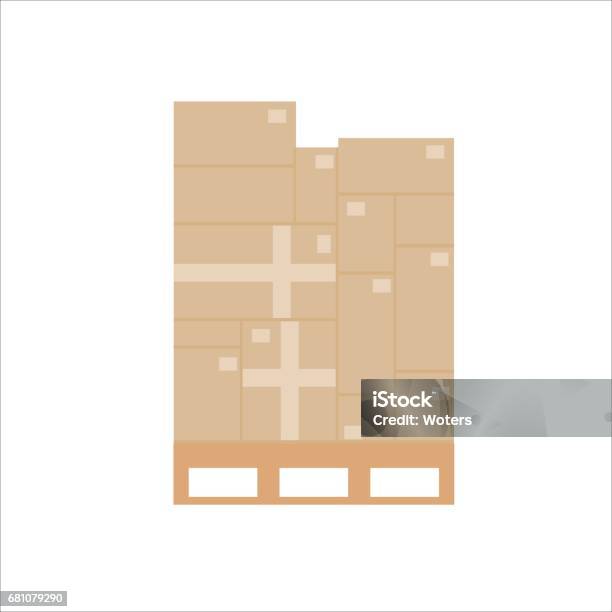 Cardboard Boxes Stock Illustration - Download Image Now - Box - Container, Brown, Business Finance and Industry
