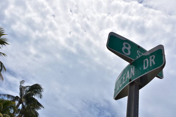 istock Street sign, Miami Beach 681085148