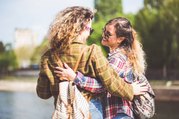 istock Beautiful Lesbian Girls Embracing 681163536