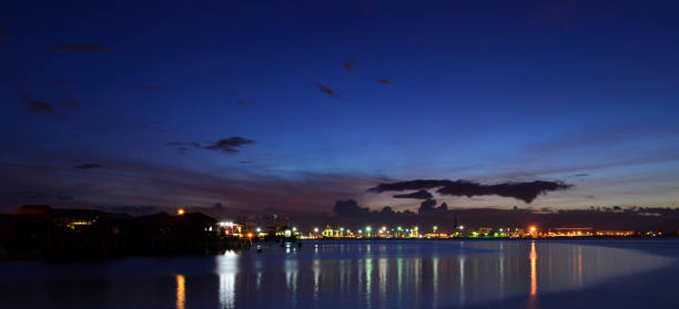 istock Morning panorama scene of seaport container cargo freight 681177706