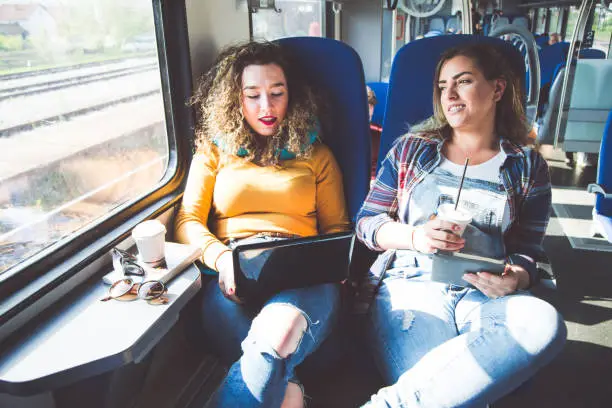 Photo of Woman Chatting In Train Spontaneously While Sharing the Same Seat