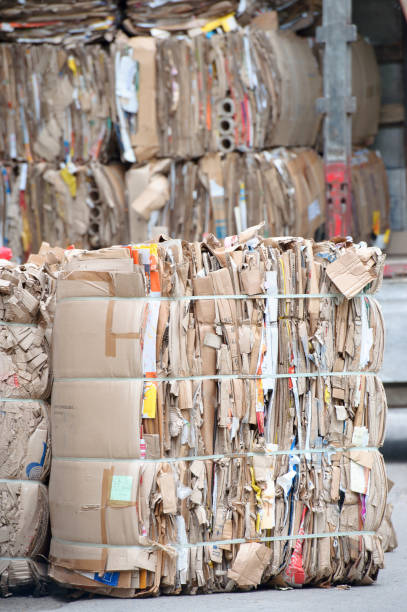 istock Heap of waste paper with strapping wire ties 681198748