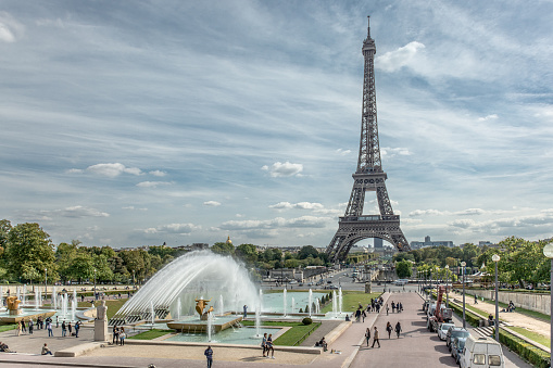 Eiffel Tower photographed from Trocadero