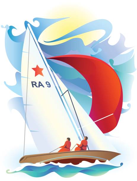 ilustrações de stock, clip art, desenhos animados e ícones de sailing ship - regatta