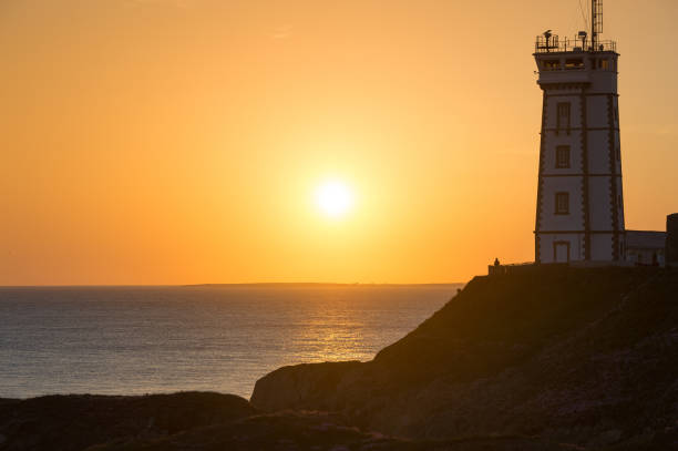 istock Abbey ruin and lighthouse, Pointe de Saint-Mathieu, Brittany, France 681235400