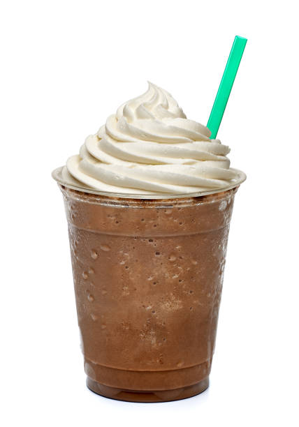 Mocha frappuccino Mocha frappuccino on white background togo stock pictures, royalty-free photos & images