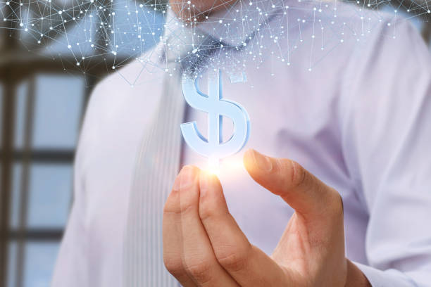 istock Appears with a dollar sign in his hands. 681242612