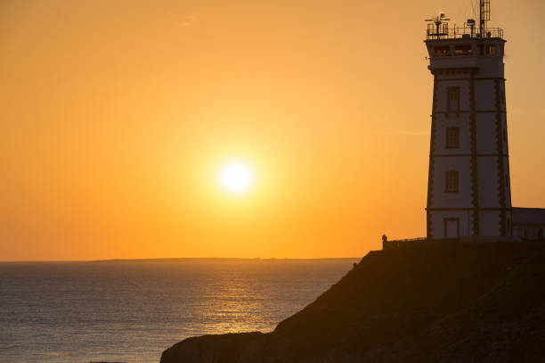 istock Abbey ruin and lighthouse, Pointe de Saint-Mathieu, Brittany, France 681242976
