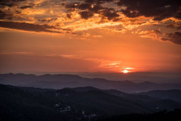 istock Sunset over Mountain Tibidado in Barcelona 681262126
