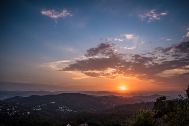 istock Sunset over Mountain Tibidado in Barcelona 681263736