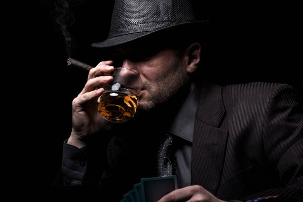 istock Male gambler playing poker. 681271574