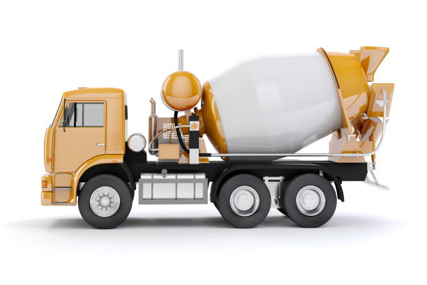 istock 3d concrete mixer truck on white background 681303060