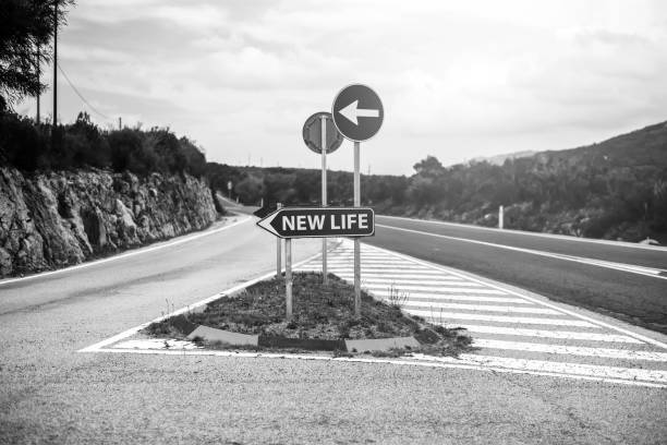 istock Conceptual road sign with 