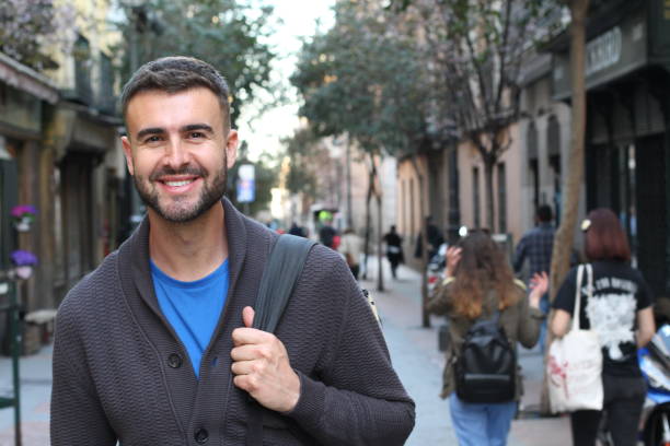 istock Happy young male heading to the university 681325004