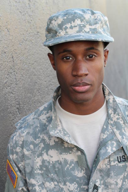 istock African military male with neutral expression 681354998
