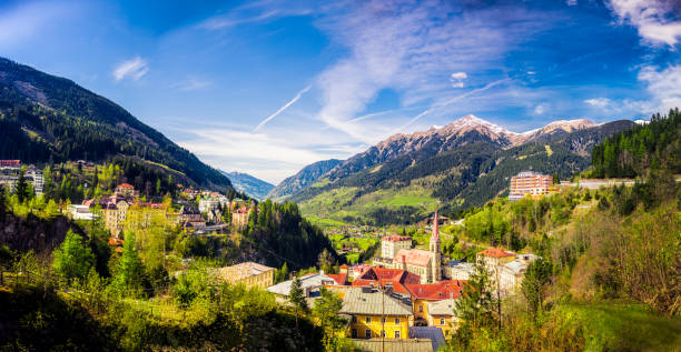 bad gastein - many glacier hotel stock-fotos und bilder