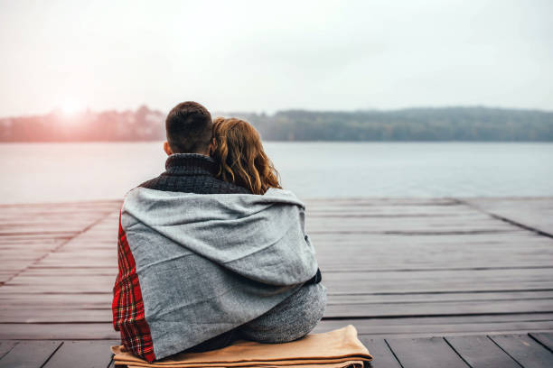 istock Happy pretty young couple outdoor 681365002