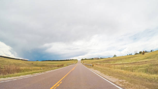 istock Driving through countryside in Eastern Colorado 681388176