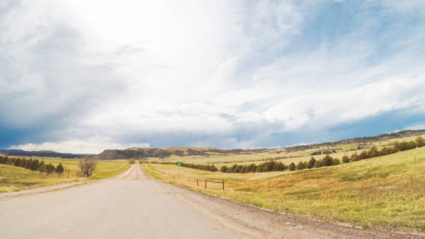 istock Driving through countryside in Eastern Colorado 681388266