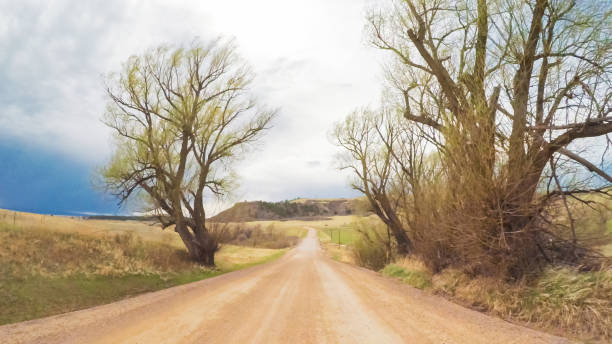 istock Driving through countryside in Eastern Colorado 681388300