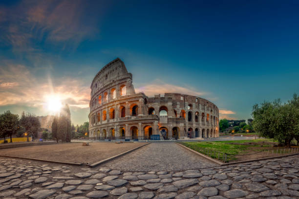 istock Sunrise at Colosseum, Rome, Italy 681389360