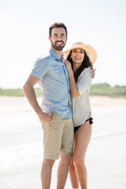 istock happiness couple doing a vacation at seaside 681389900