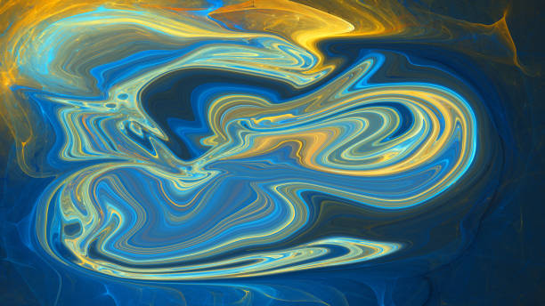 istock Colorful psychedelic liquefied background 681395170