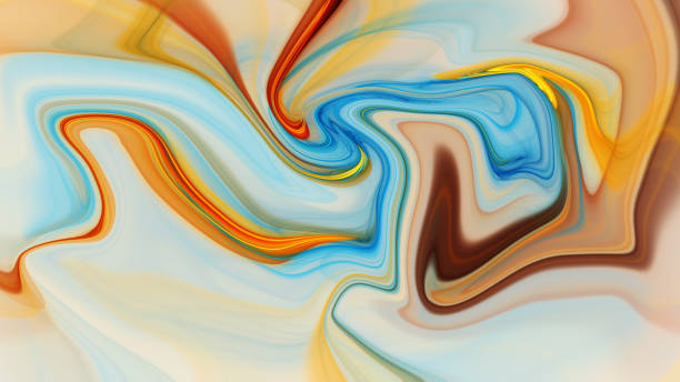 istock Colorful psychedelic liquefied background 681395234