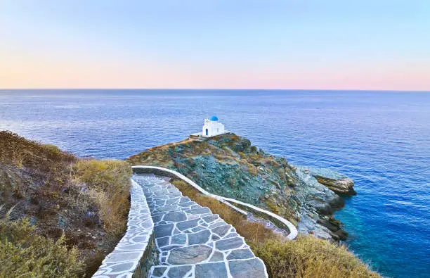 the church of the Seven Martyrs Sifnos island Cyclades Greece