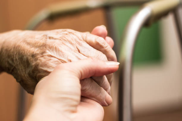 istock Taking care of the elderly people 681408398