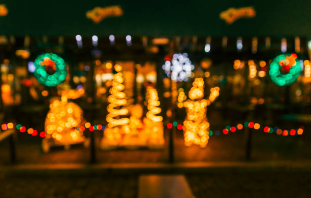 Ice Cream Shop Blur Background Bokeh Image