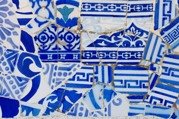 istock Antonio Gaudi mosaic work at Park Guell (1900-1914)- Barcelona - Spain. 681484314