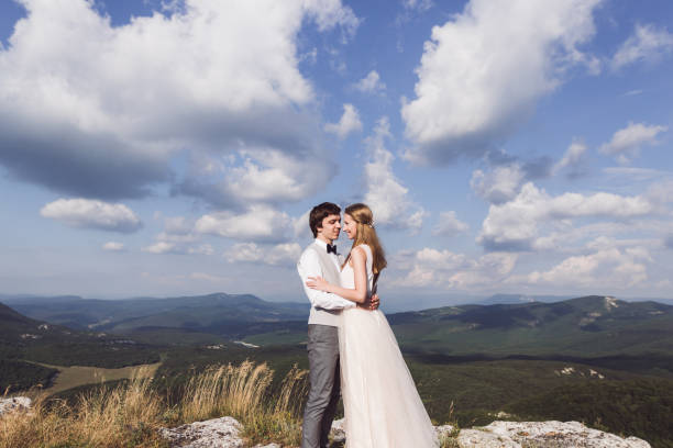 istock Beautiful wedding in the mountains on a sunny day 681506430