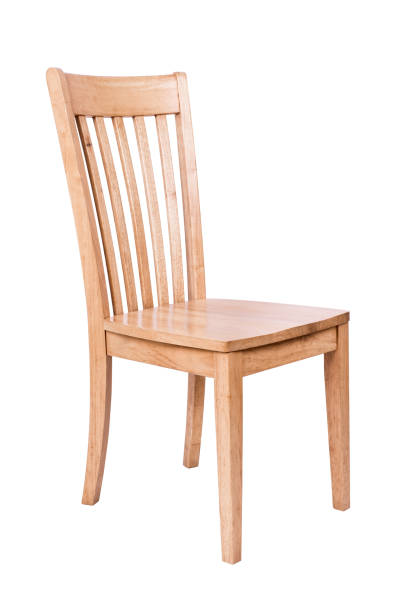istock Wooden chair isolated on white background 681519284
