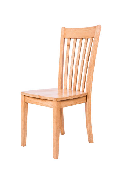 istock Wooden chair isolated on white background 681519296