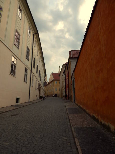 istock Brick roads and buildings 681544654