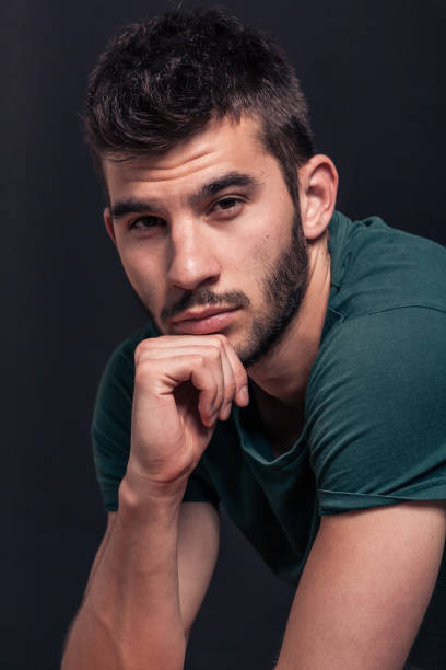 istock handsome man portrait, face head closeup 681597198