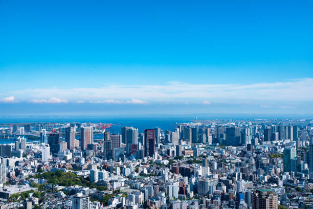 istock Tokyo cityscape full view cityscape Sunny blue sky 681602188