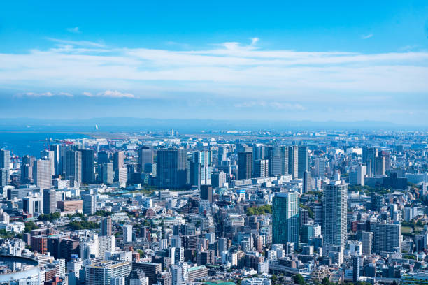 istock Tokyo cityscape full view cityscape Sunny blue sky 681602470