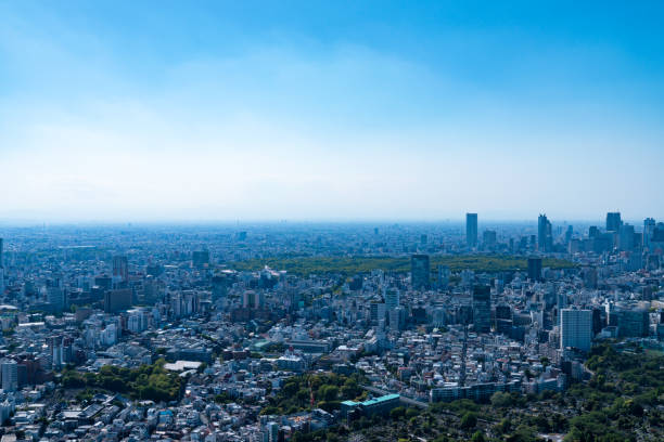 istock Tokyo cityscape full view cityscape Sunny blue sky 681602706