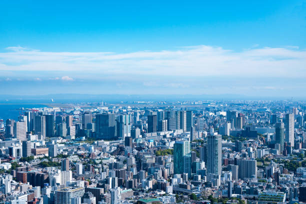 istock Tokyo cityscape full view cityscape Sunny blue sky 681602800