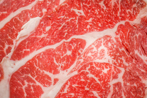 fondo de carne cruda fresca - veal meat raw steak fotografías e imágenes de stock