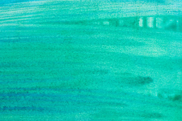 istock green watercolor painted texture background 681615250