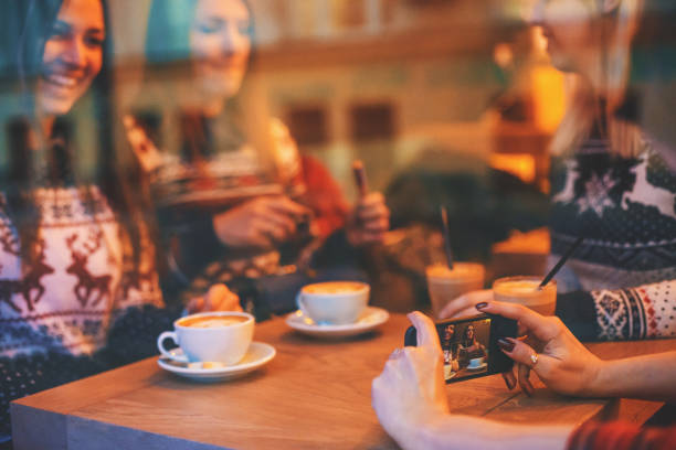 Smartphone and coffee