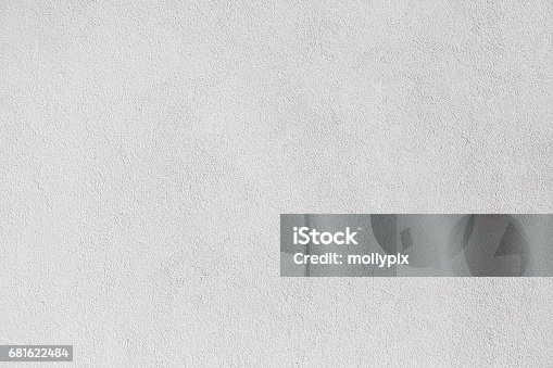 istock Concrete Wall Shiny Smooth Backgrounds White Textured 681622484