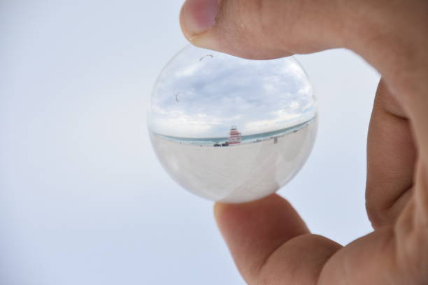 istock lifeguard in Miami Beach through a crystal ball 681629560