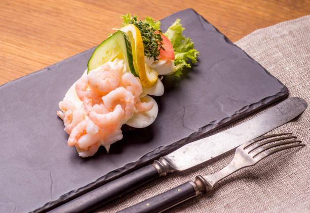 istock Danish specialties and national dishes, high-quality open sandwich 681650682