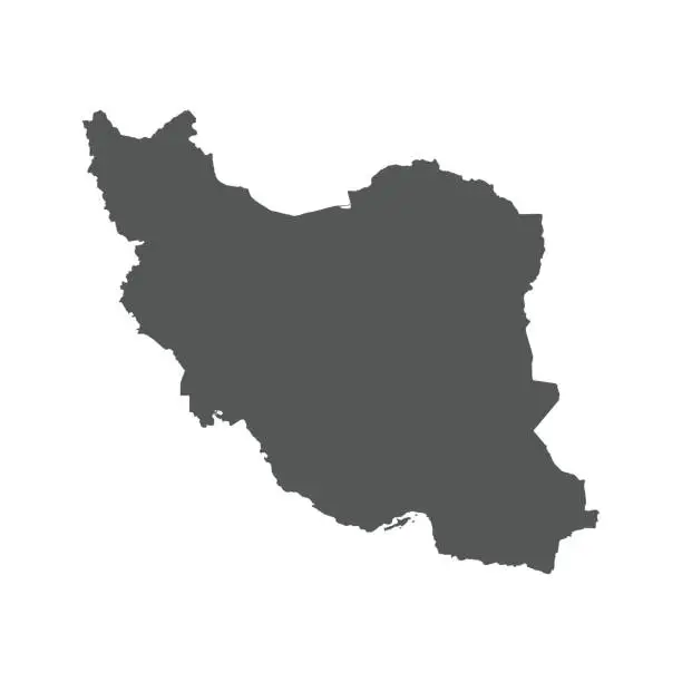 Vector illustration of Iran vector map.